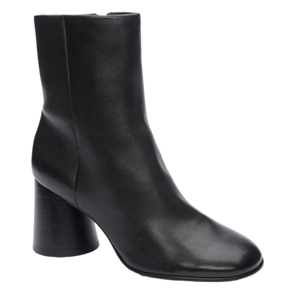 ASH | Women’s Black Calf Leather Clone Block Heel Booties Size 11 NWOB - Picture 1 of 10
